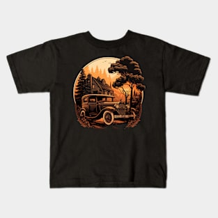 Classic retro car Kids T-Shirt